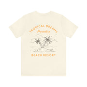Tropical Dreams Beach Resort Retro T-Shirt 🌴🏖️🌞