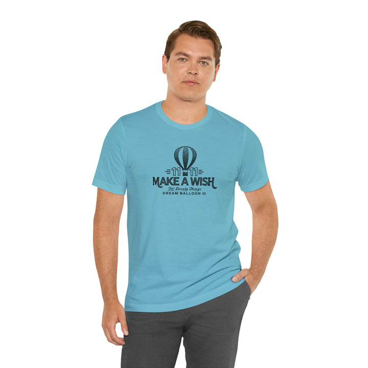 11:11 Make a Wish Air Balloon - Retro Vintage Style Logo T-shirt Tee