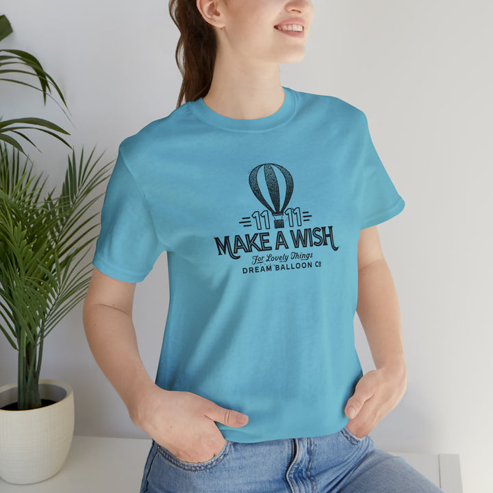 11:11 Make a Wish Air Balloon - Retro Vintage Style Logo T-shirt Tee