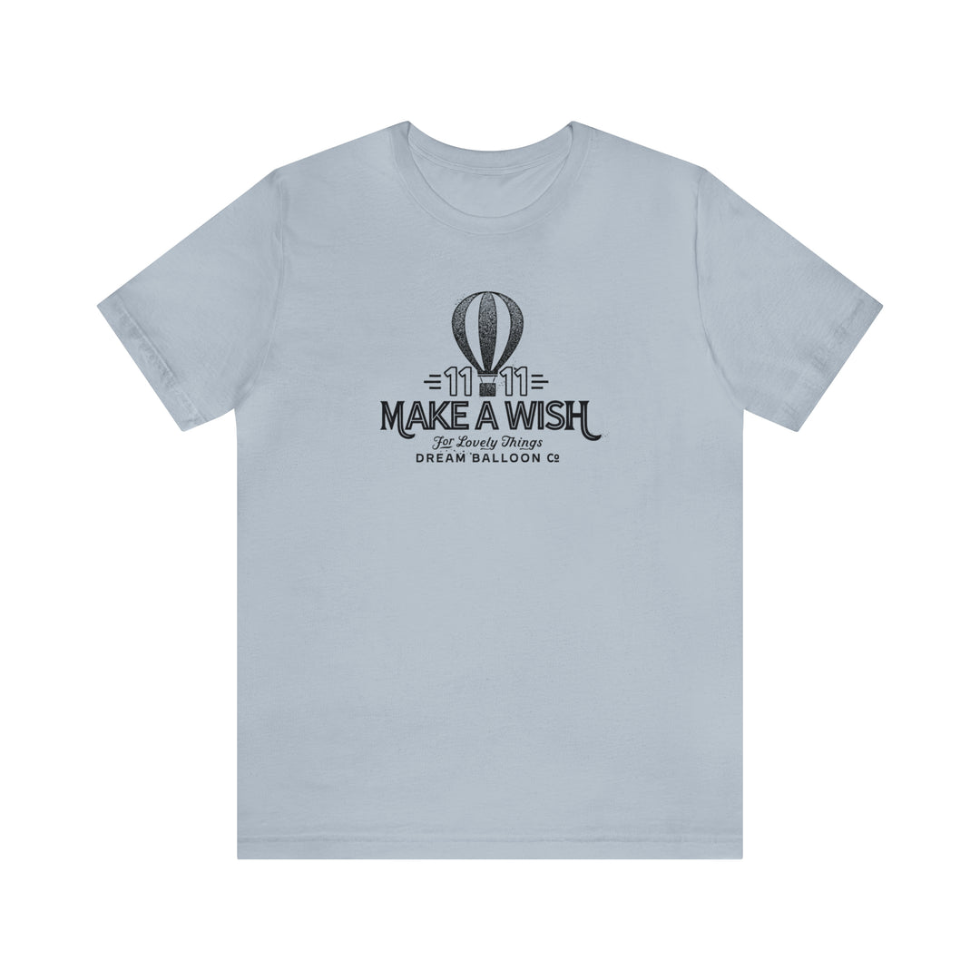 11:11 Make a Wish Air Balloon - Retro Vintage Style Logo T-shirt Tee