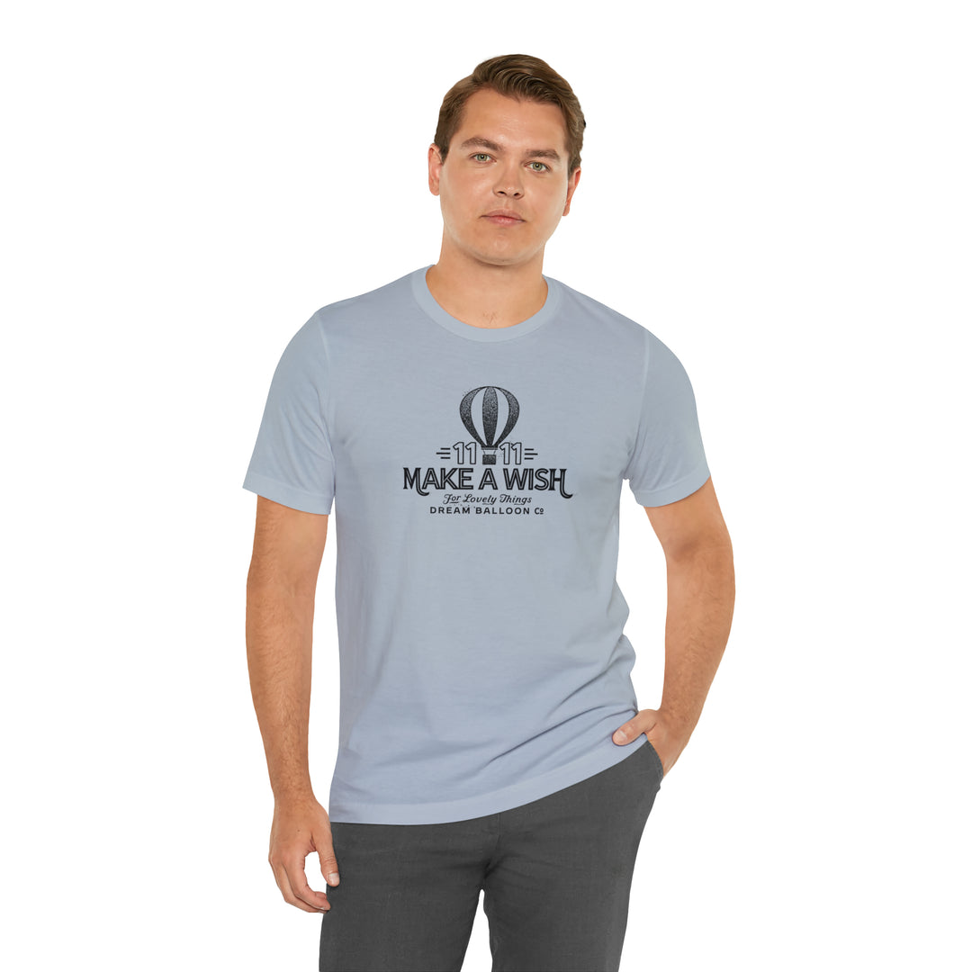 11:11 Make a Wish Air Balloon - Retro Vintage Style Logo T-shirt Tee