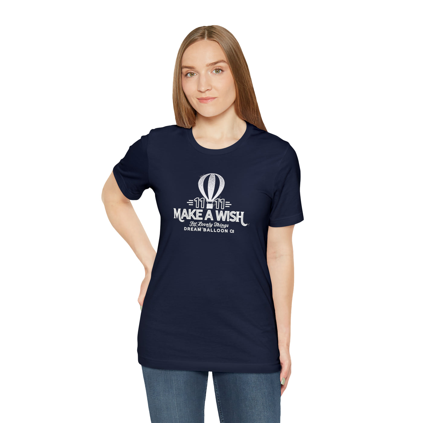11:11 Make a Wish Air Balloon - Retro Vintage Style Logo T-shirt Tee