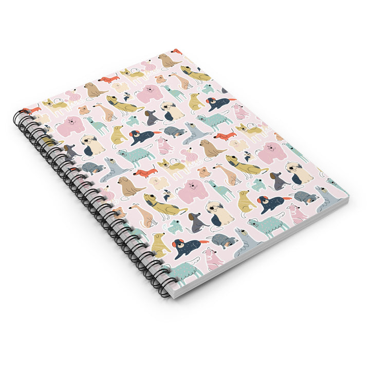 Cute Canine Spiral Notebook - Ruled Line