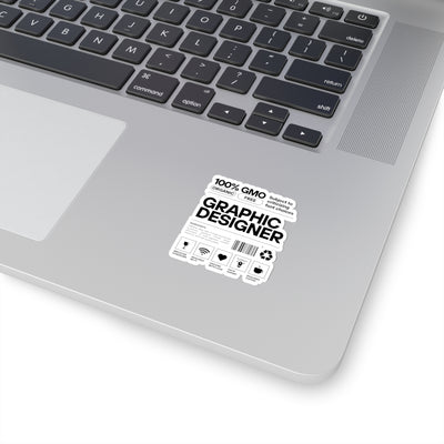 100% Organic Graphic Designer Stickers
