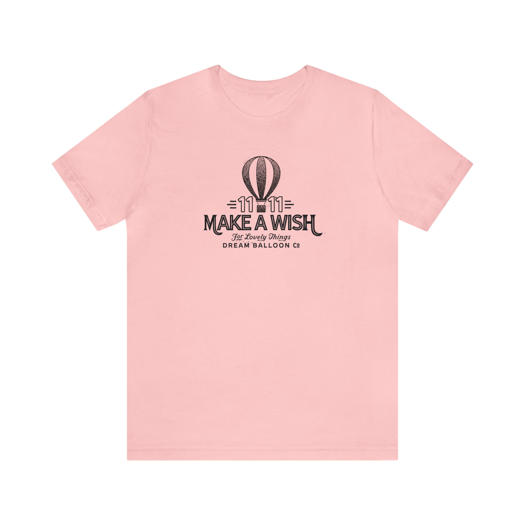 11:11 Make a Wish Air Balloon - Retro Vintage Style Logo T-shirt Tee