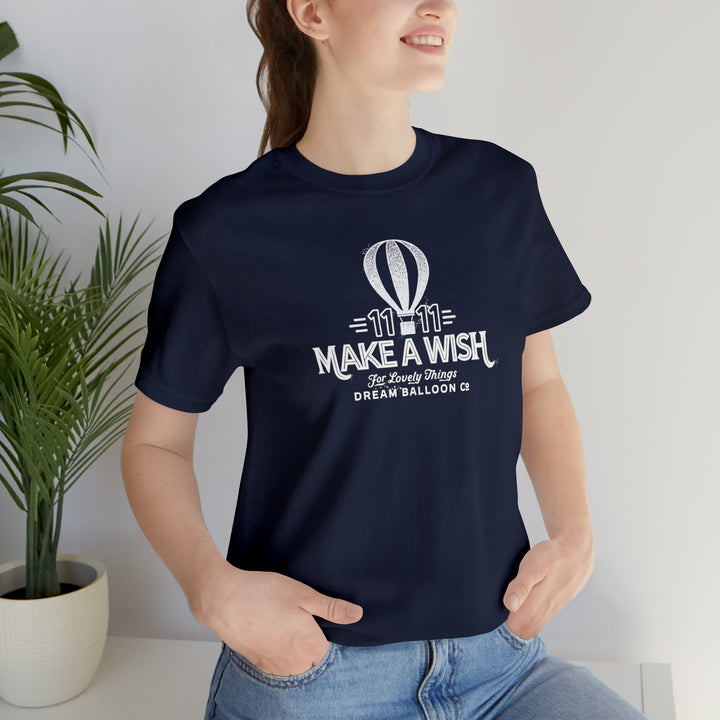 11:11 Make a Wish Air Balloon - Retro Vintage Style Logo T-shirt Tee