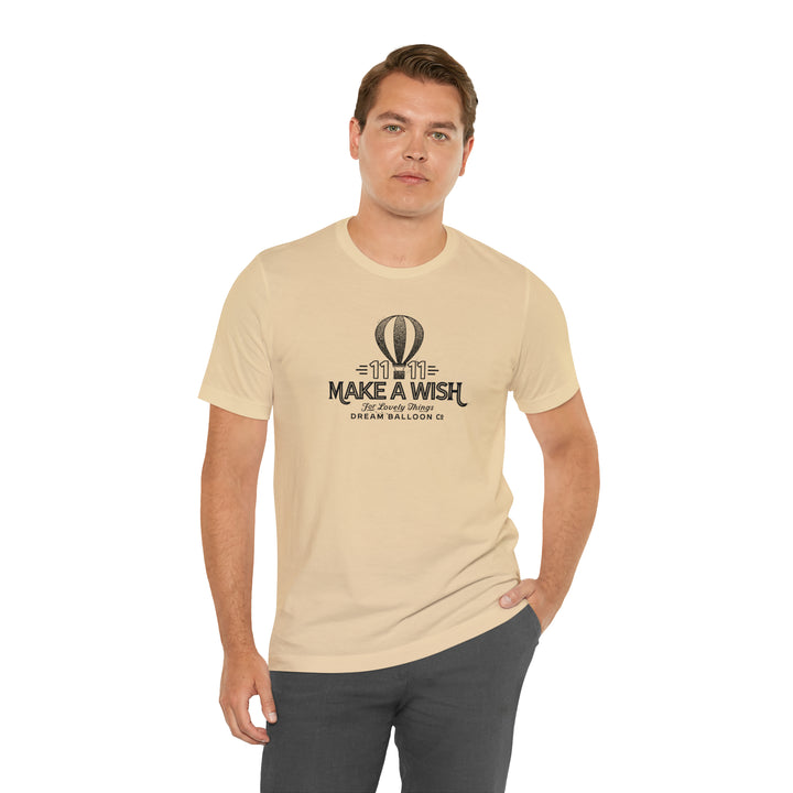 11:11 Make a Wish Air Balloon - Retro Vintage Style Logo T-shirt Tee