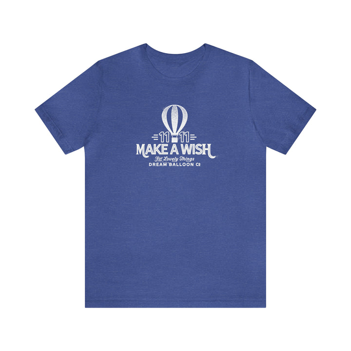 11:11 Make a Wish Air Balloon - Retro Vintage Style Logo T-shirt Tee