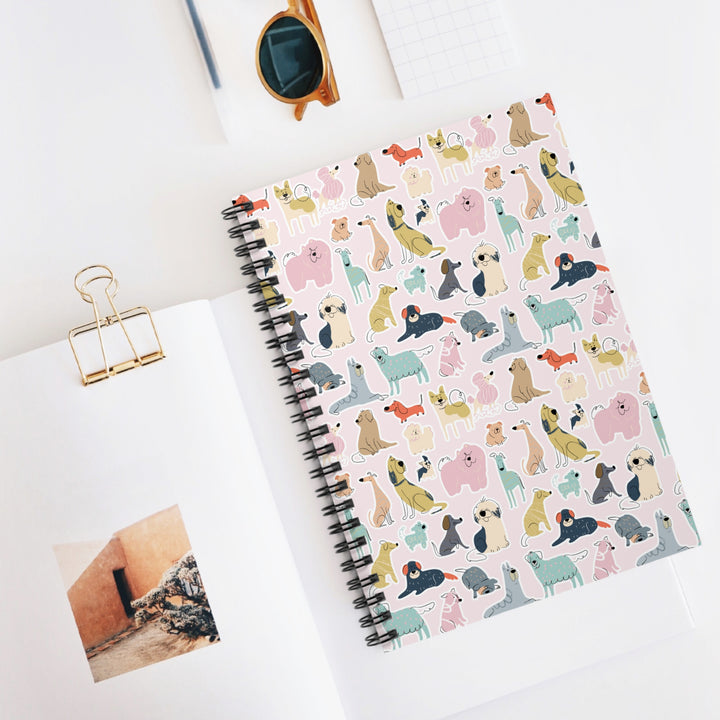 Cute Canine Spiral Notebook - Ruled Line