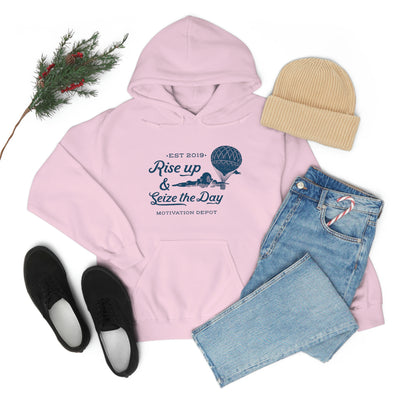 Rise up and Seize the day! Up, up, and away! Hoodie