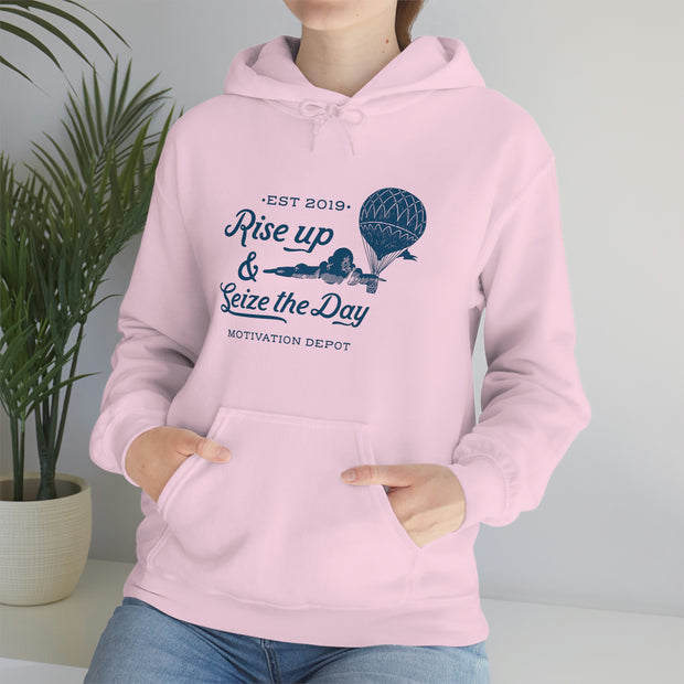 Rise up and Seize the day! Up, up, and away! Hoodie
