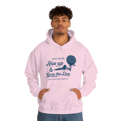 Rise up and Seize the day! Up, up, and away! Hoodie