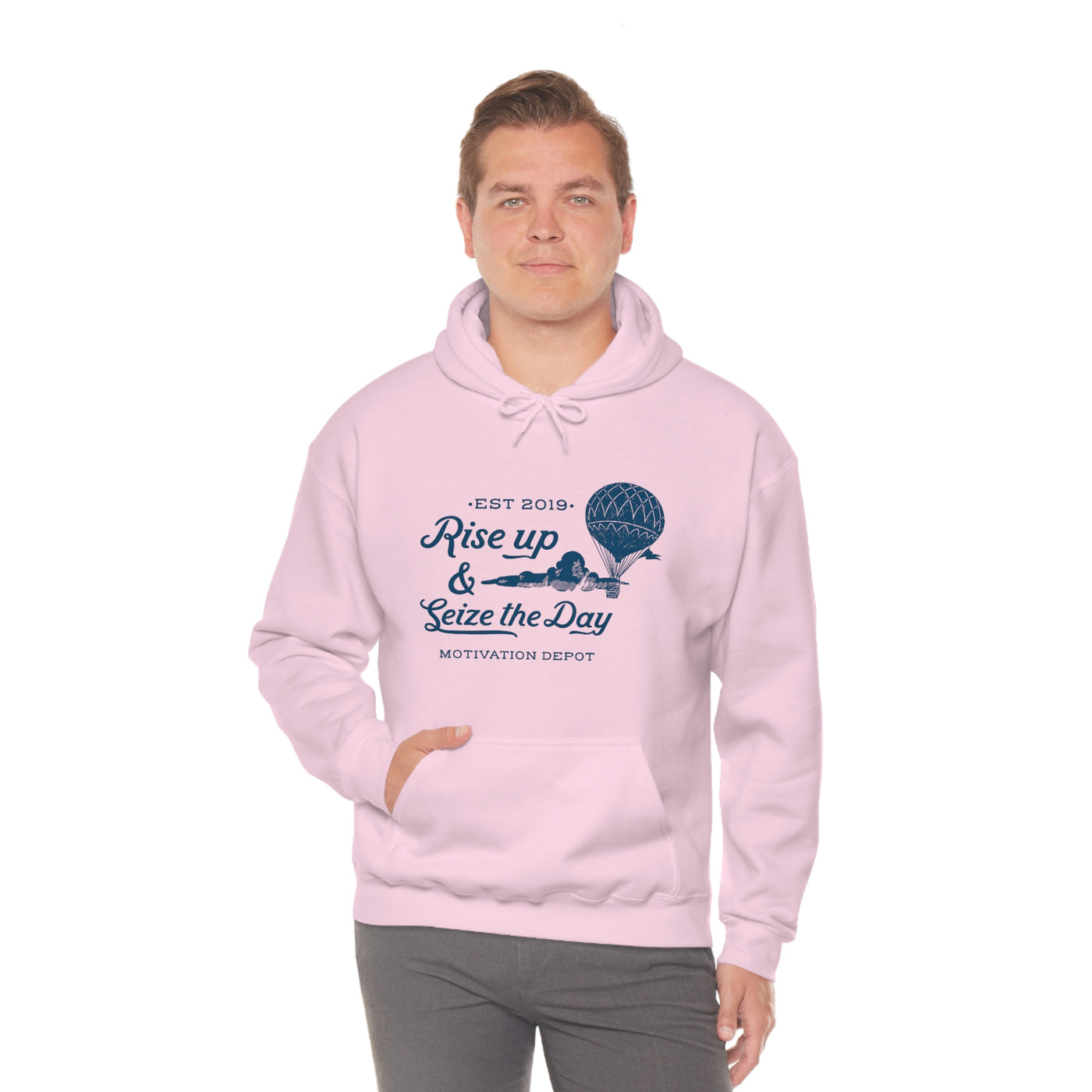 Rise up and Seize the day! Up, up, and away! Hoodie